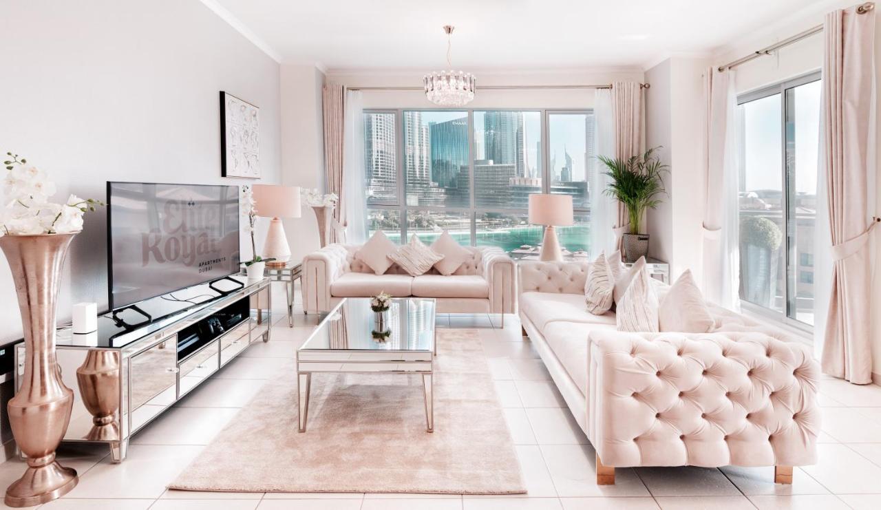 Elite Royal Apartment - Full Burj Khalifa & Fountain View - Brilliant - 2 Bedrooms & 1 Open Bedroom Without Partition ดูไบ ภายนอก รูปภาพ